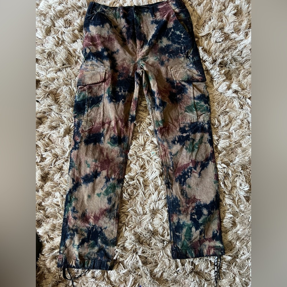DGK corduroy size 30 pants with shoe lace detail at the bottom